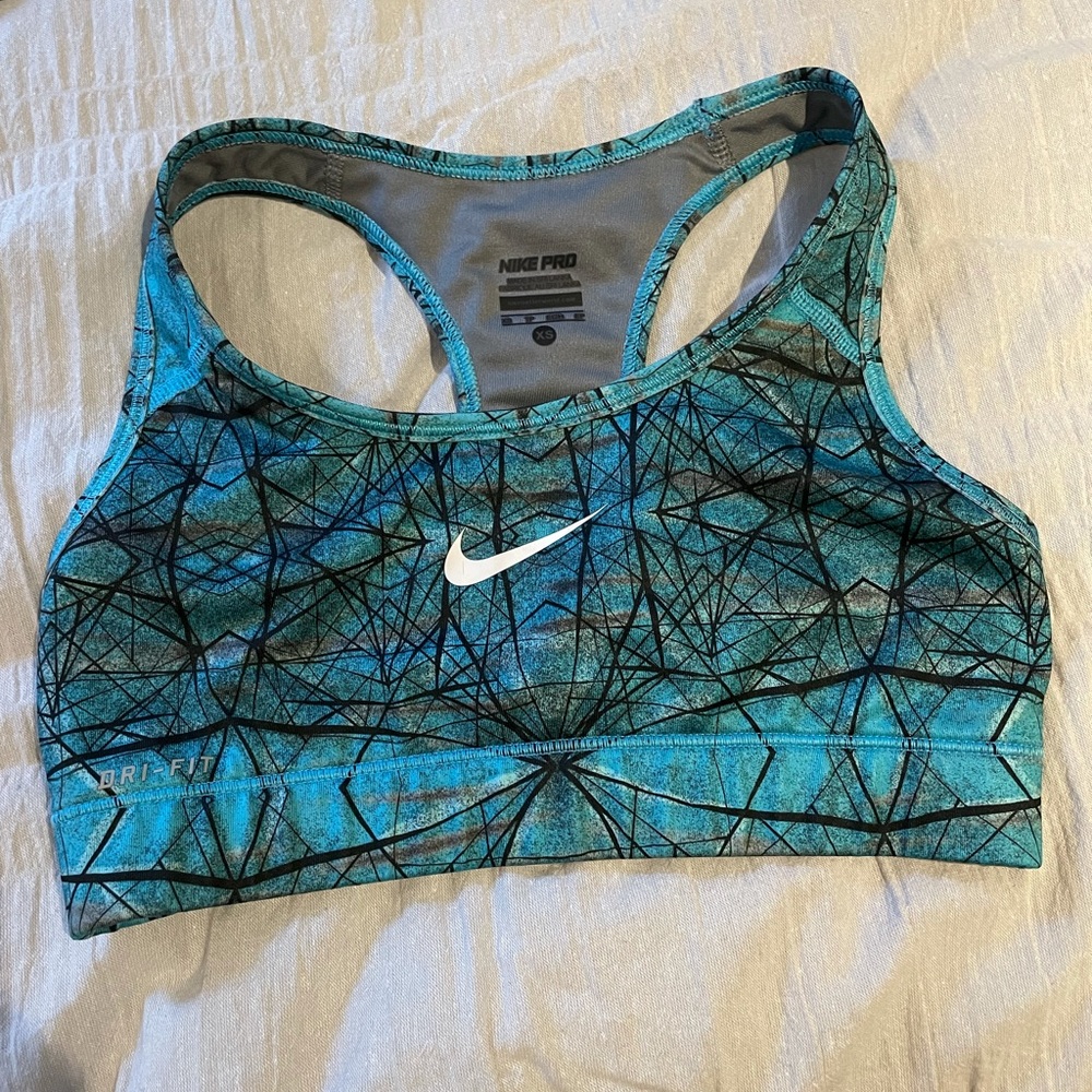Blue Nike Sports Bra